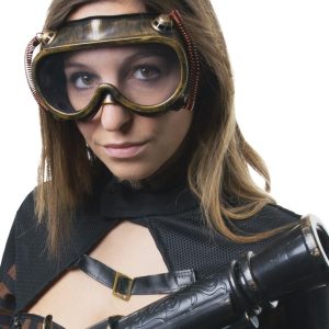 ⚙️ Occhiali/Maschera Steampunk in Stile Aviatore - Accessorio Cosplay e Travestimento 🕰️