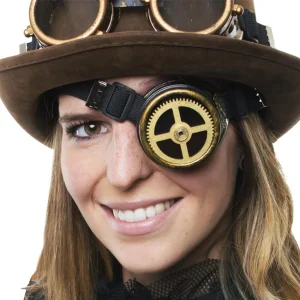 ⚙️ Monocolo Steampunk/Occhiale Ciclopico con Ingranaggio - Accessorio Cosplay 🕰️