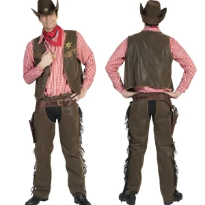 Costume Uomo  Far West Cowboy Sceriffo Danny
