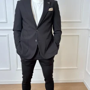 Blazer lavorato Imperial J6405561AZ nero
